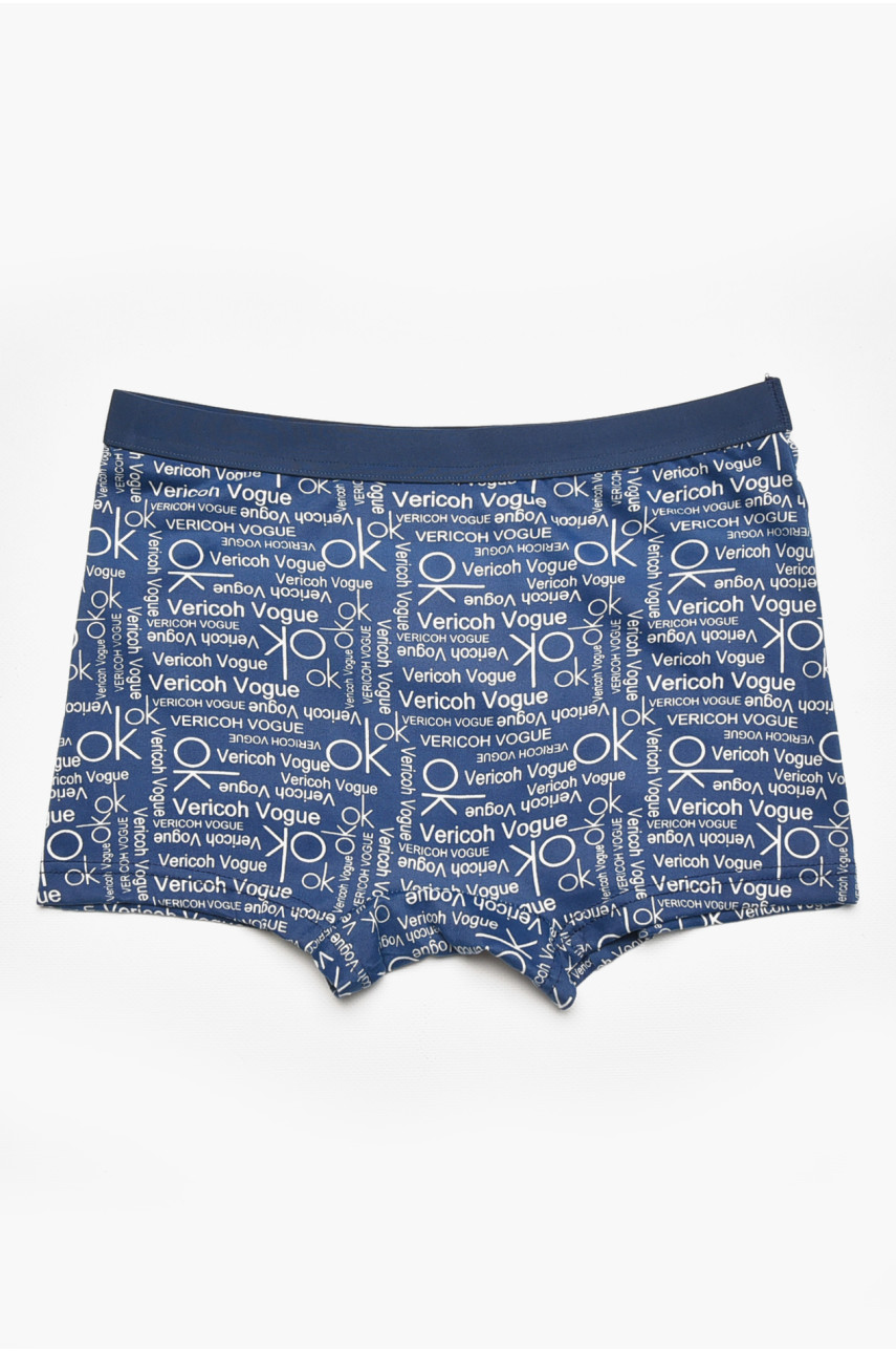 Боксери чоловічі синього кольору з принтом 1010 211665