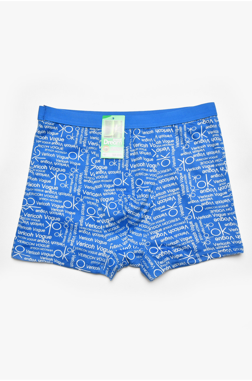 Боксери чоловічі синього кольору з принтом 1010 211667