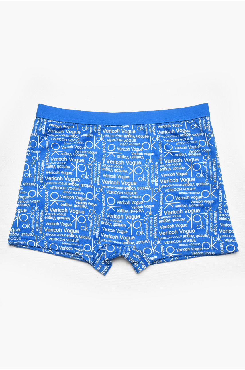 Боксери чоловічі синього кольору з принтом 1010 211667