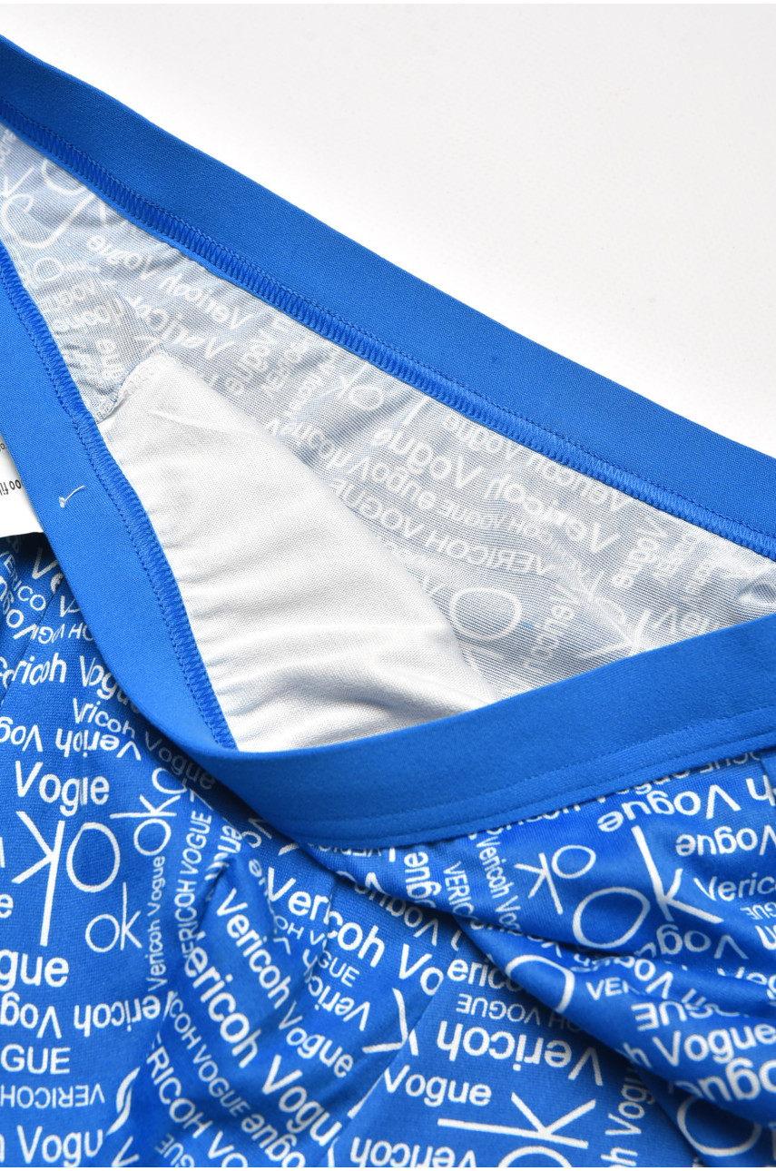 Боксери чоловічі синього кольору з принтом 1010 211667