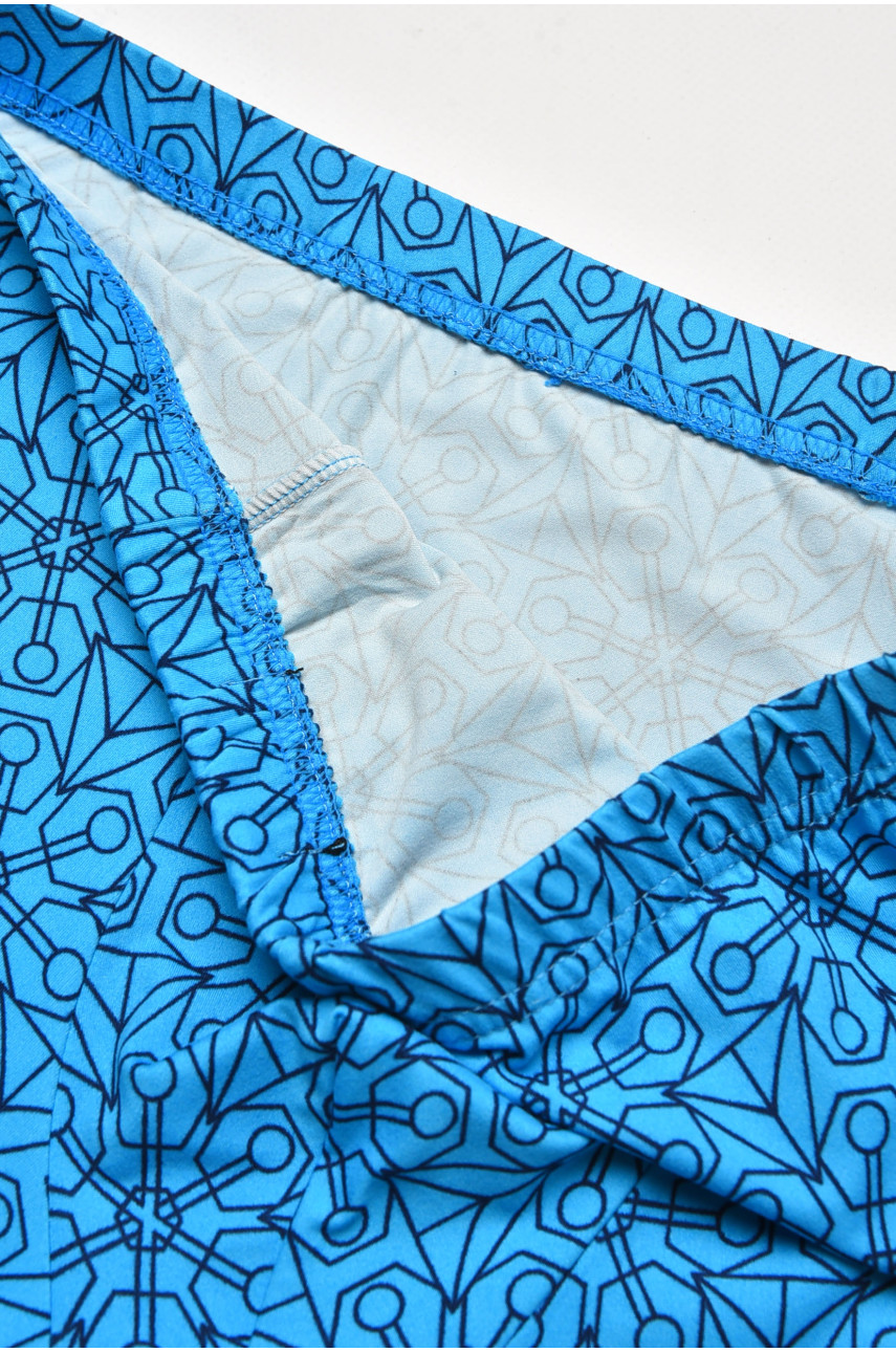 Боксери чоловічі блакитного кольору з принтом 211670