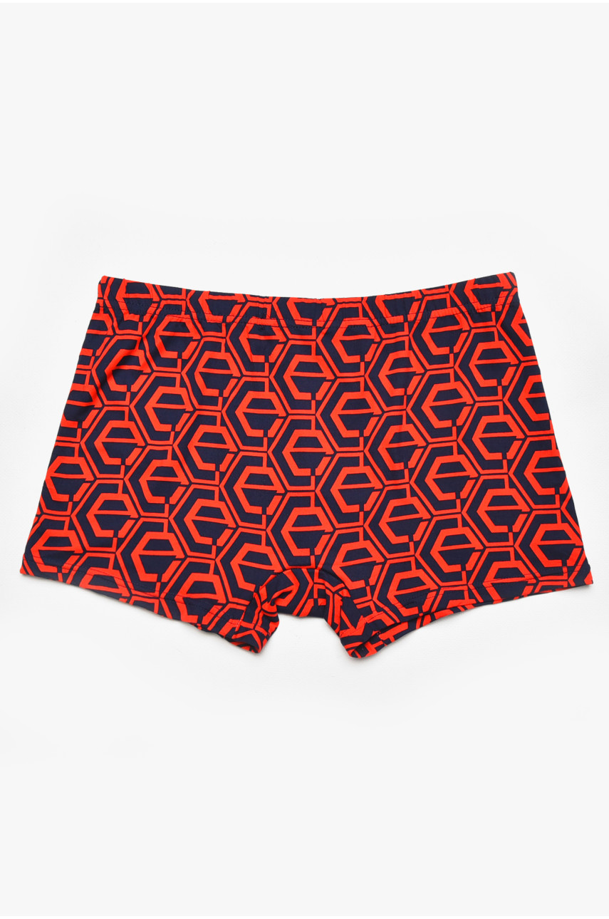 Боксери чоловічі темно-синього кольору з принтом 211673