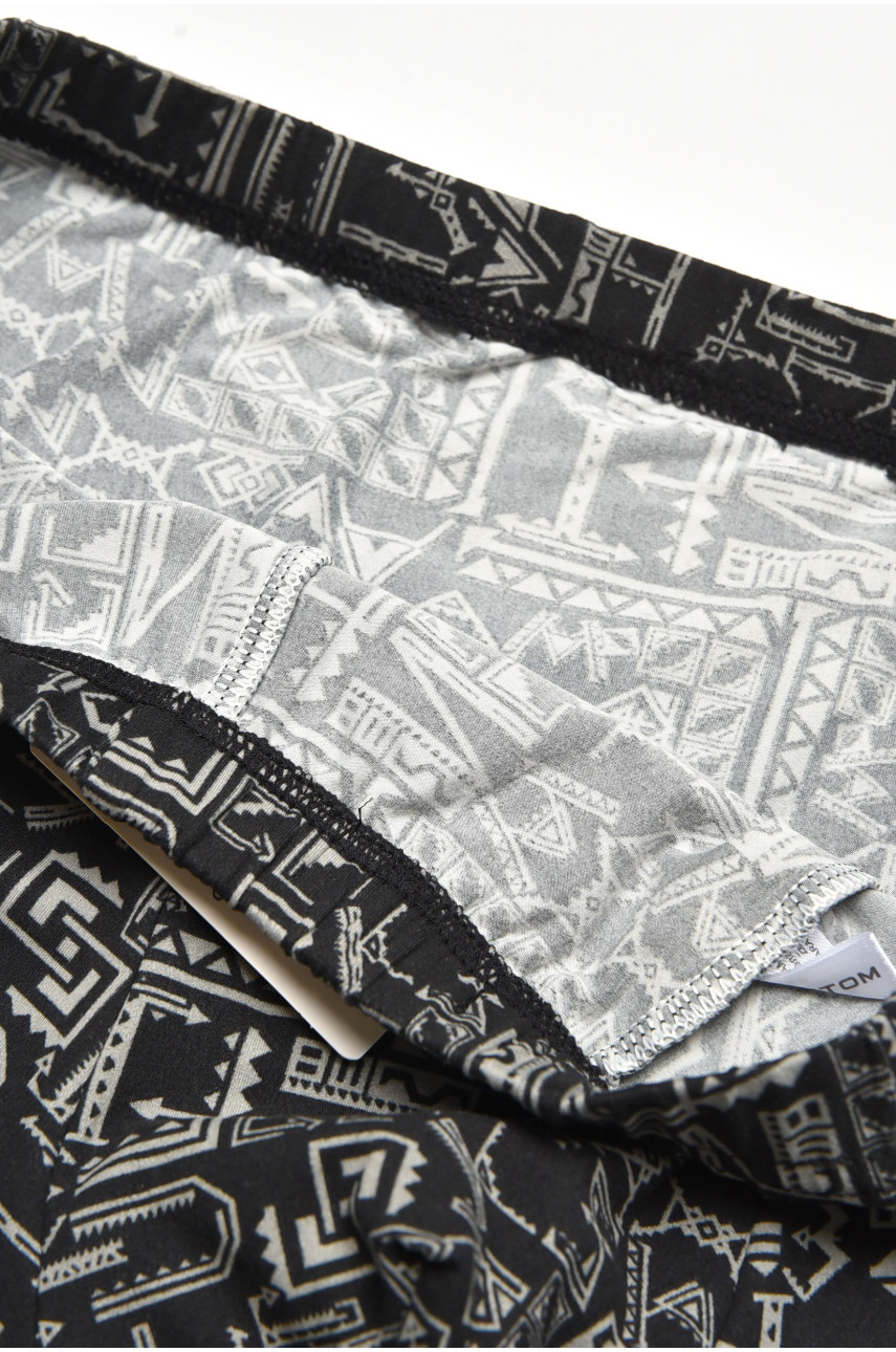 Боксери чоловічі чорного кольору з принтом 211679