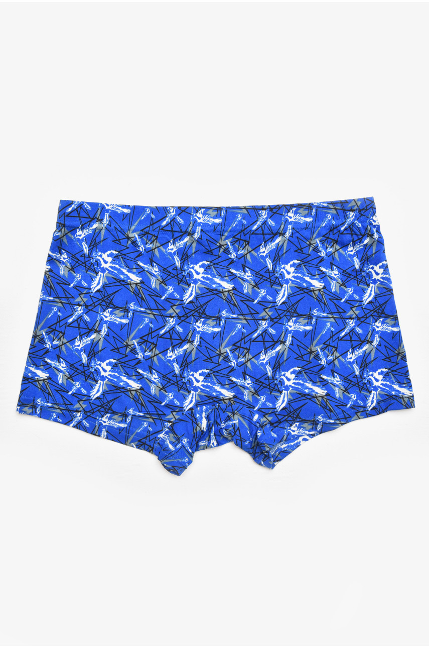 Боксеры мужские синего цвета с принтом 211698