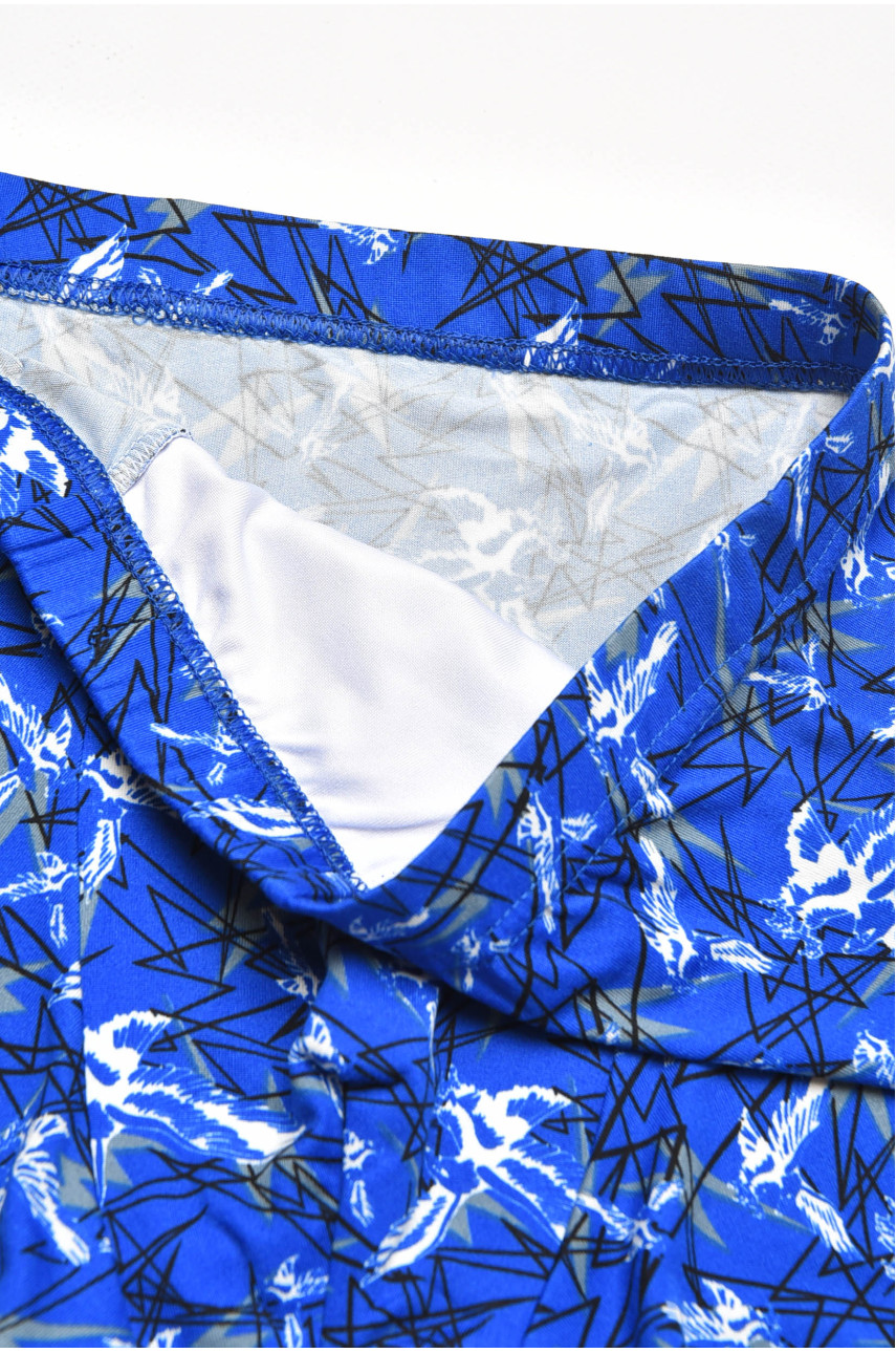 Боксеры мужские синего цвета с принтом 211698