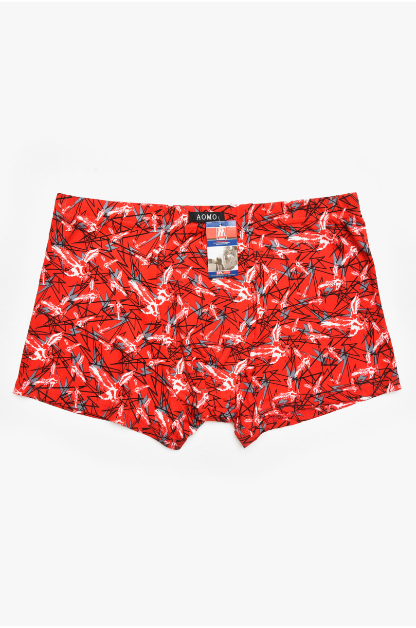 Боксеры мужские красного цвета с принтом 211700