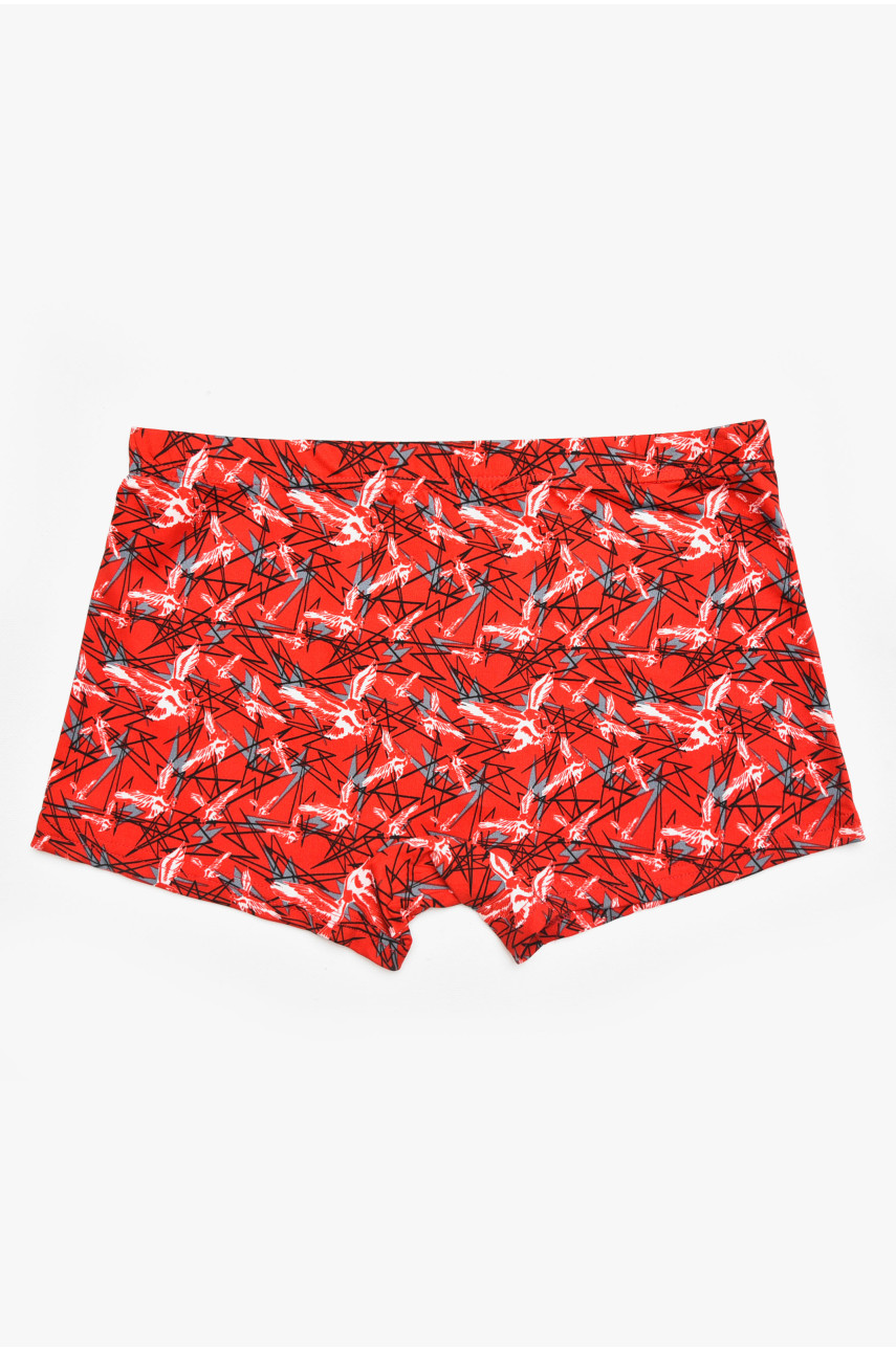 Боксеры мужские красного цвета с принтом 211700