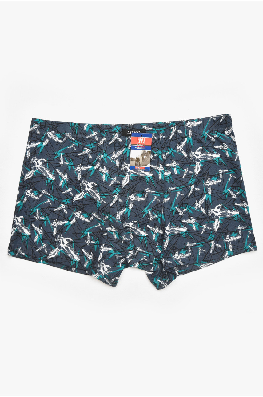 Боксеры мужские тёмно-синего цвета с принтом 211701
