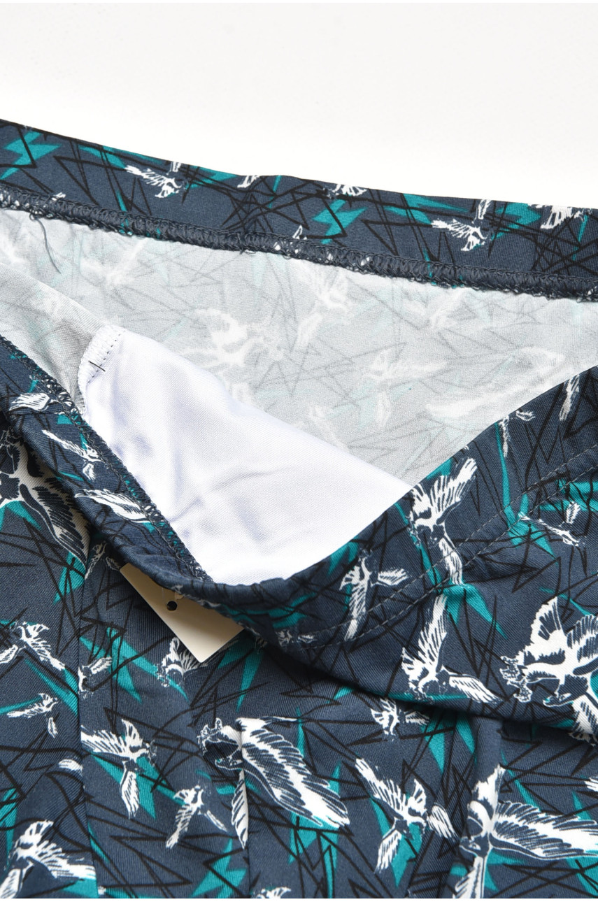 Боксеры мужские тёмно-синего цвета с принтом 211701