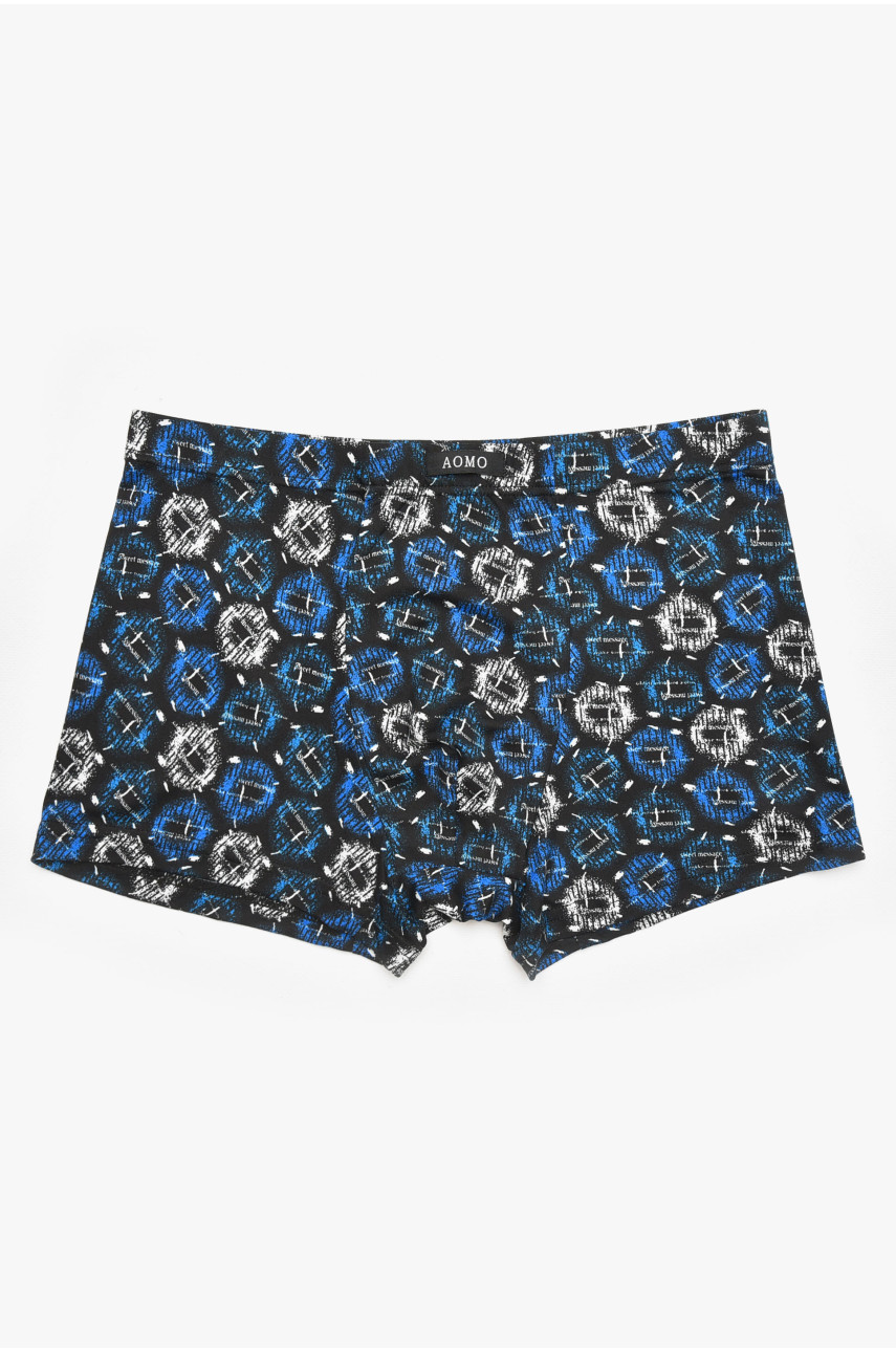 Боксеры мужские черного цвета с принтом 211704