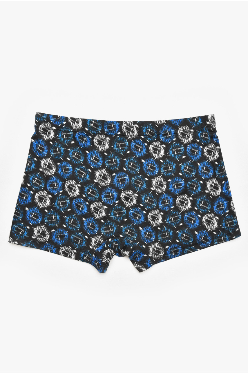 Боксеры мужские черного цвета с принтом 211704