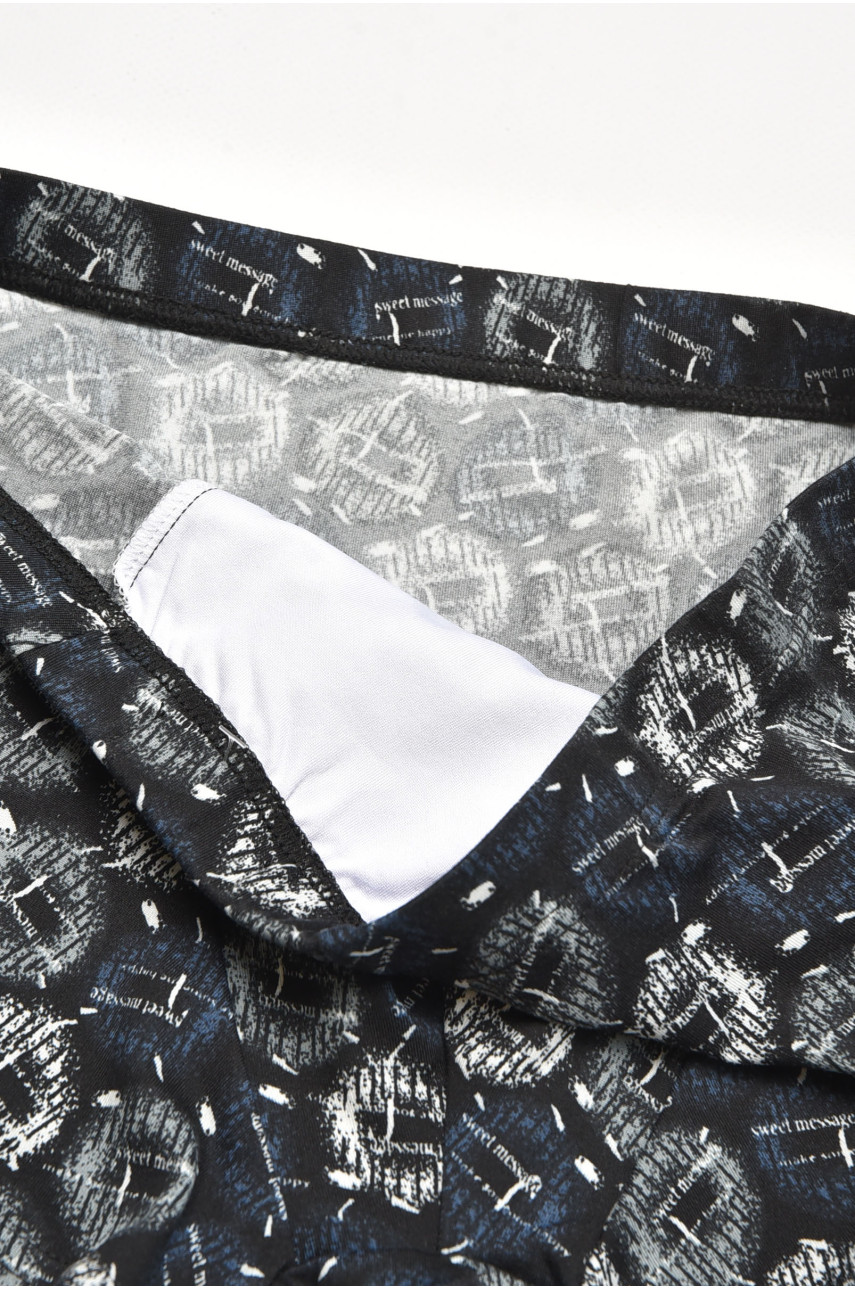 Боксеры мужские черного цвета с принтом 211705