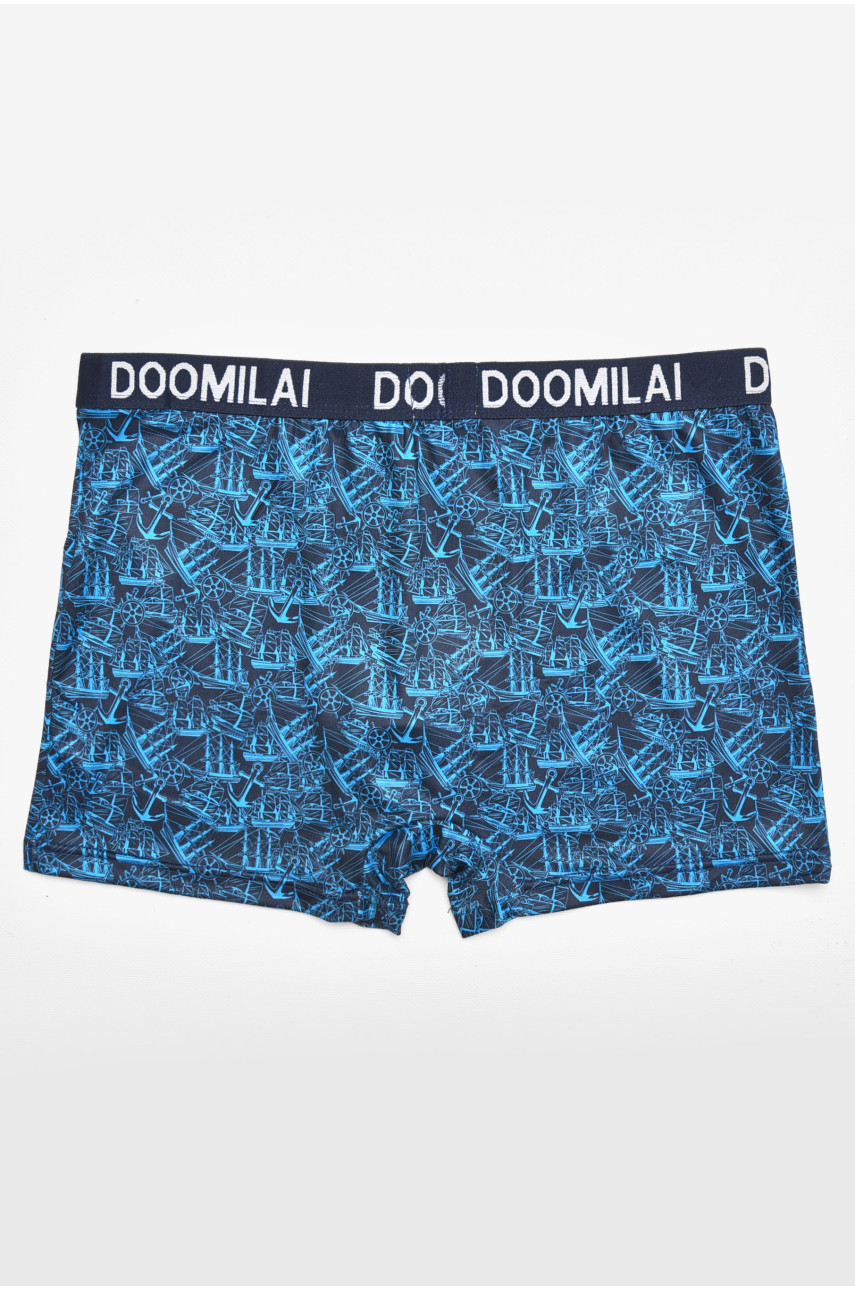 Боксеры мужские тёмно-синего цвета с принтом DO1876 211712