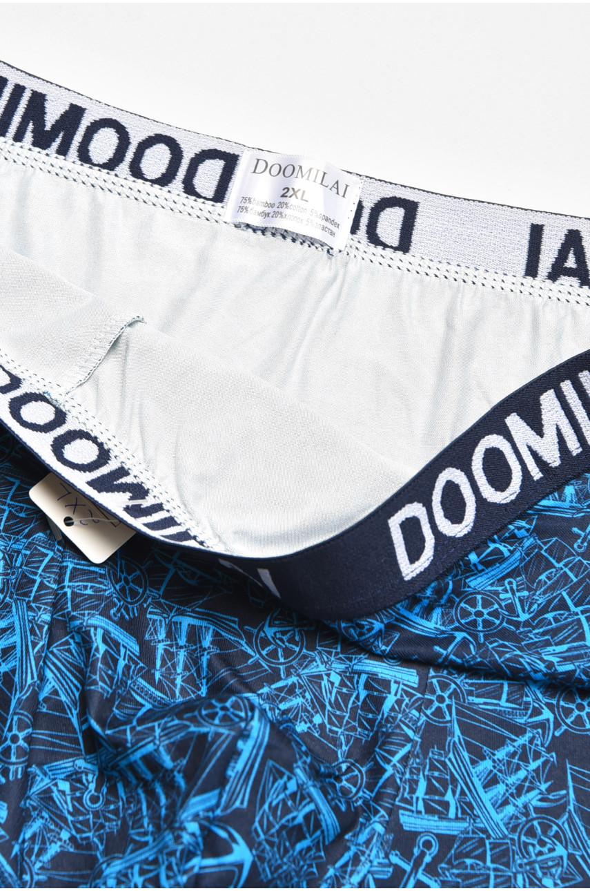 Боксеры мужские тёмно-синего цвета с принтом DO1876 211712