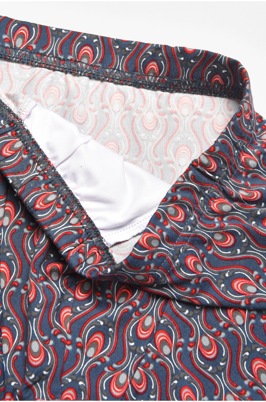 Боксеры мужские тёмно-серого цвета с принтом 211716