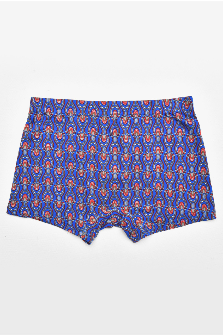 Боксеры мужские синего цвета с принтом 211717