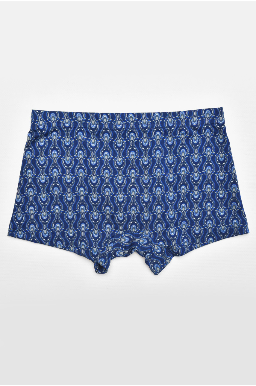 Боксеры мужские тёмно-синего цвета с принтом 211718