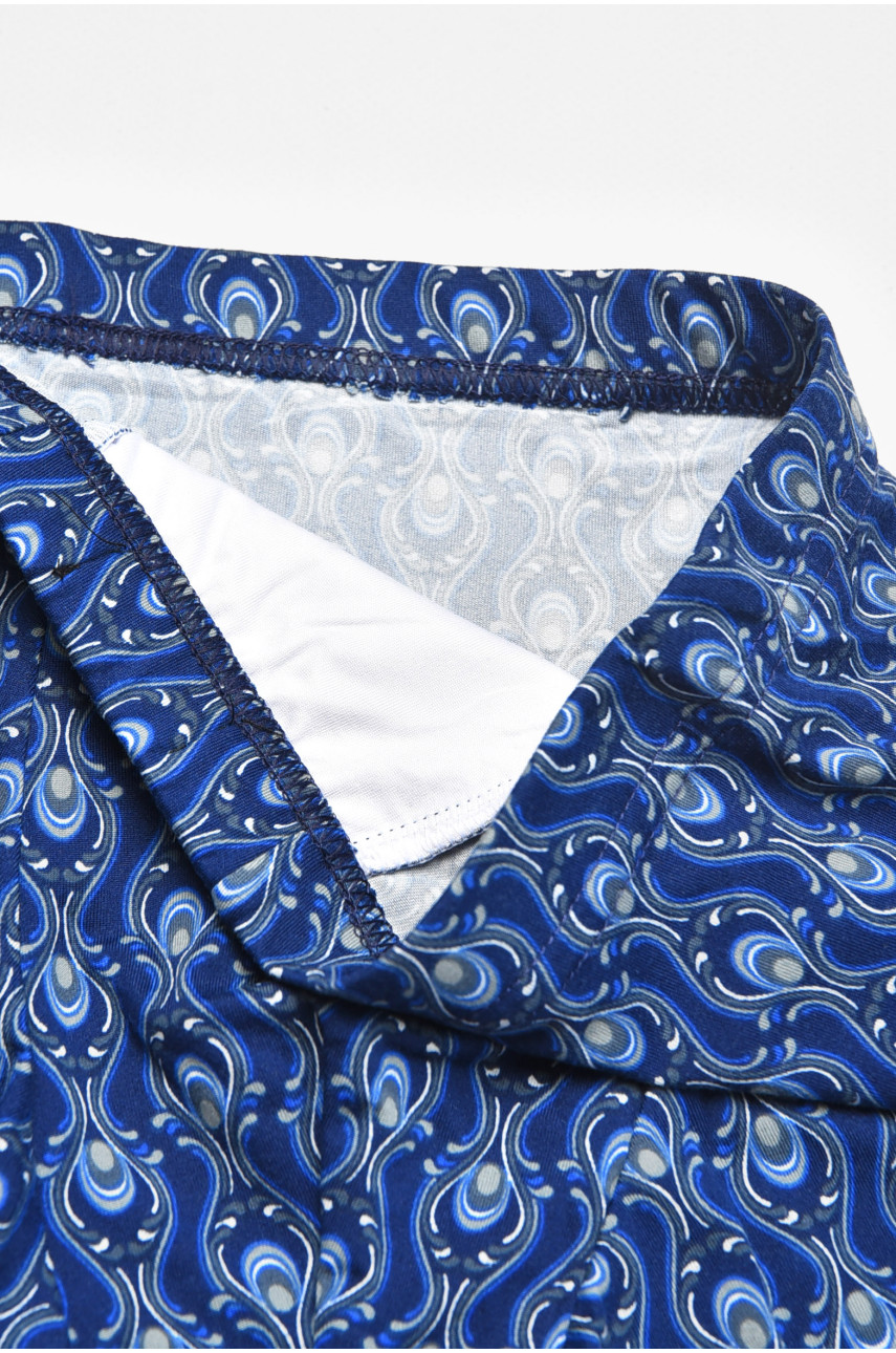 Боксеры мужские тёмно-синего цвета с принтом 211718 Боксеры мужские тёмно-синего цвета с принтом 211718