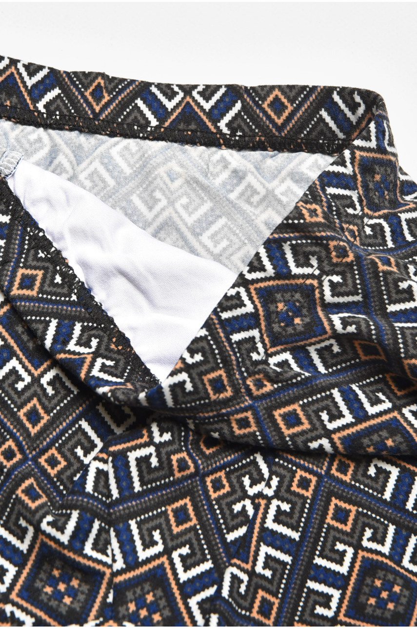 Боксеры мужские тёмно-серого цвета с принтом 211724