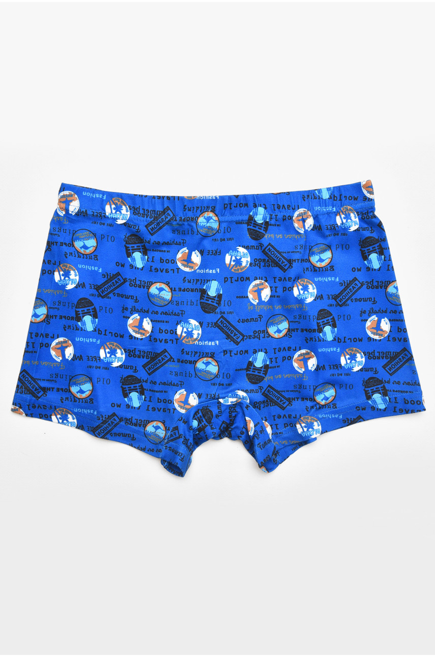 Боксеры мужские синего цвета с принтом 211729