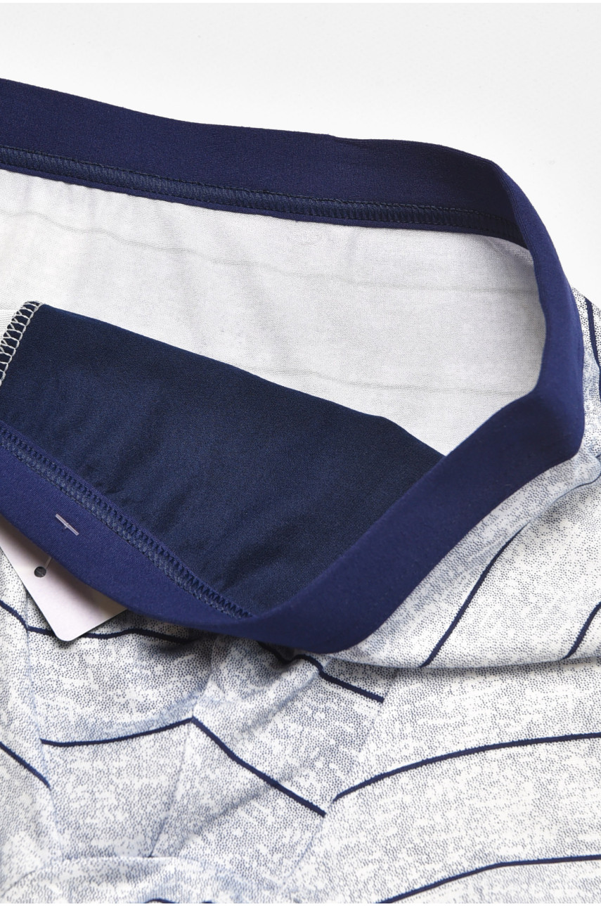 Боксеры мужские белого цвета с принтом 046 211733