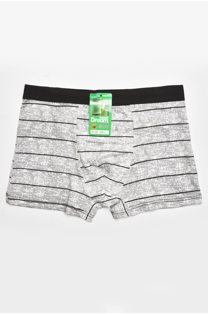 Боксеры мужские белого цвета с принтом 046 211734