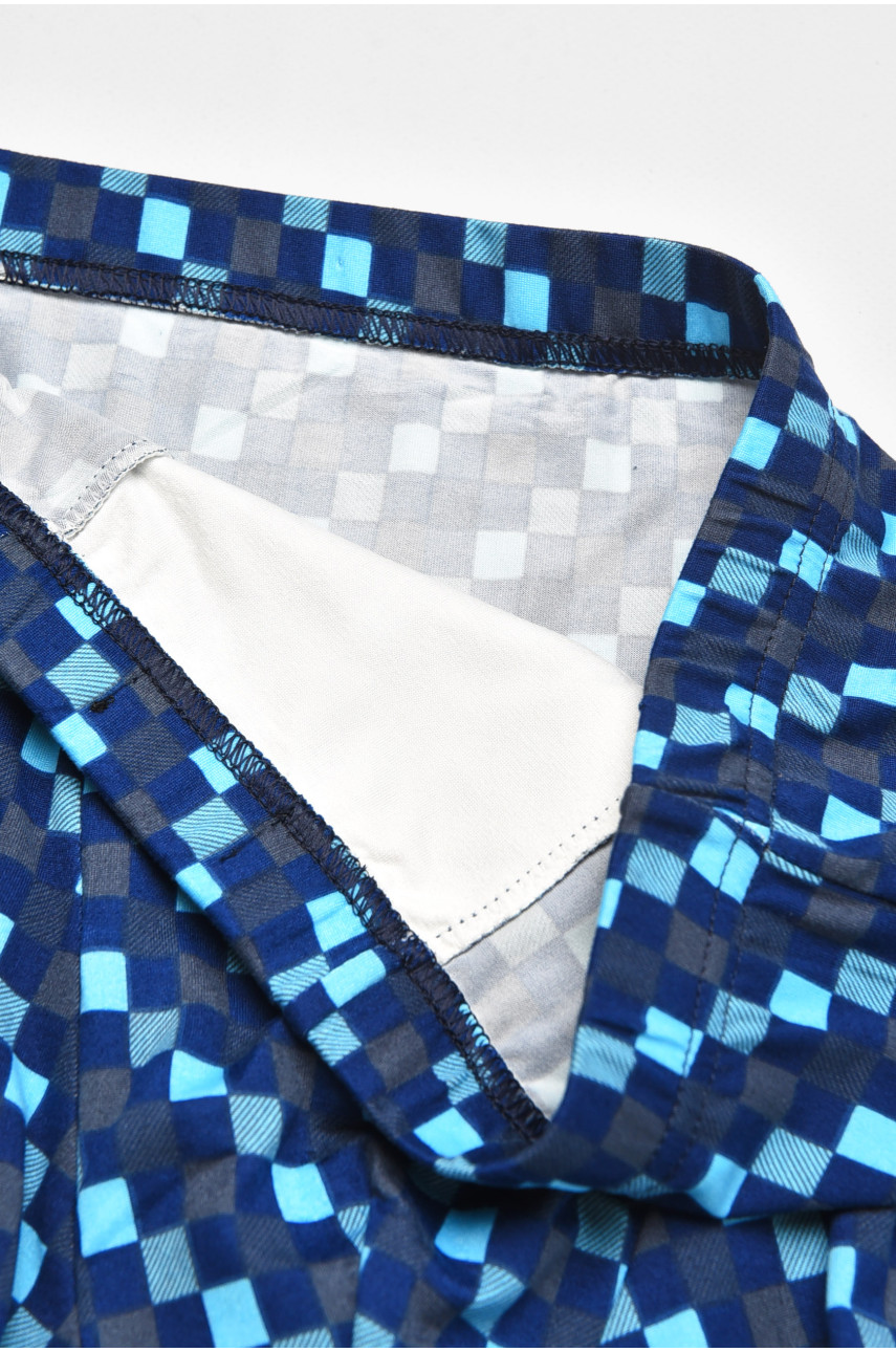 Боксеры мужские тёмно-синего цвета с принтом 211739