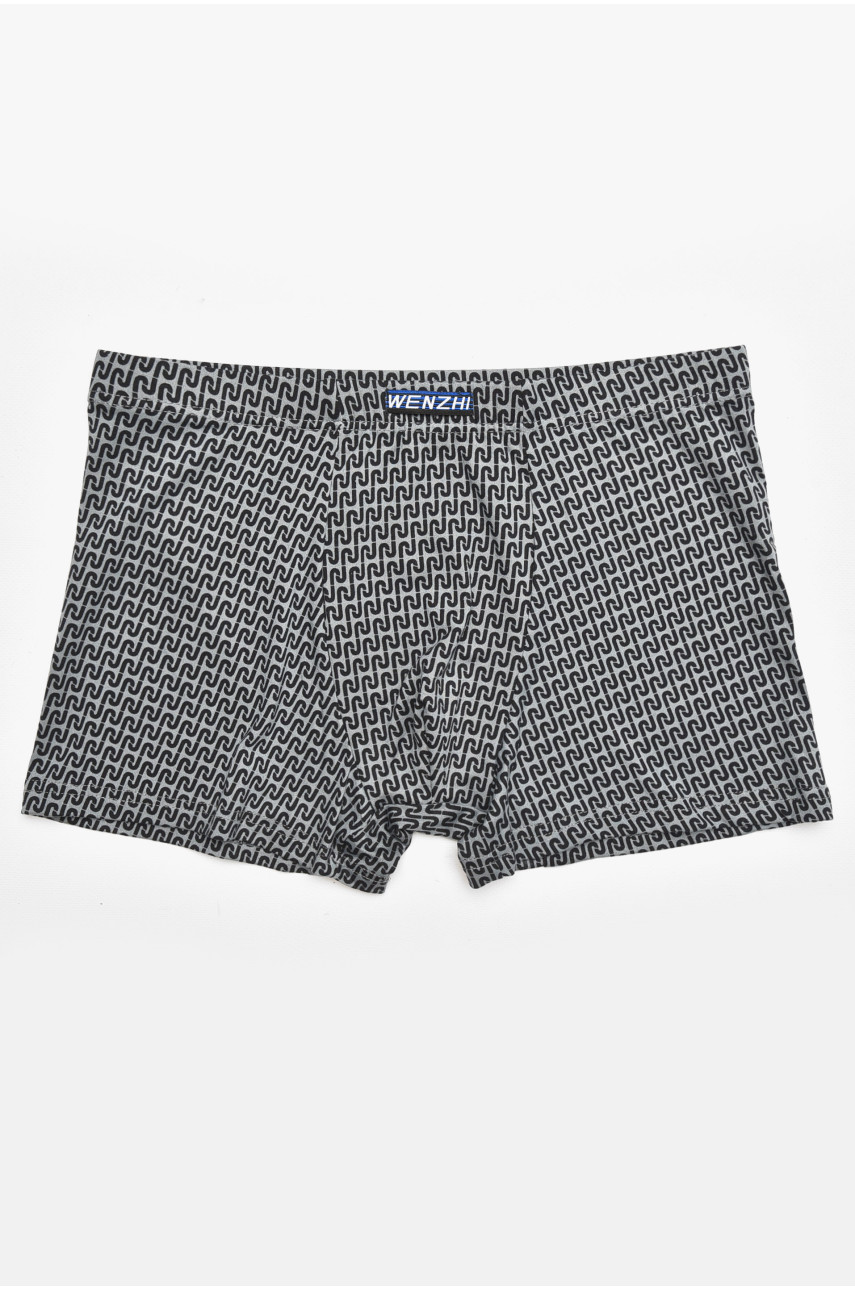 Боксеры мужские серого цвета с принтом W3825 211742