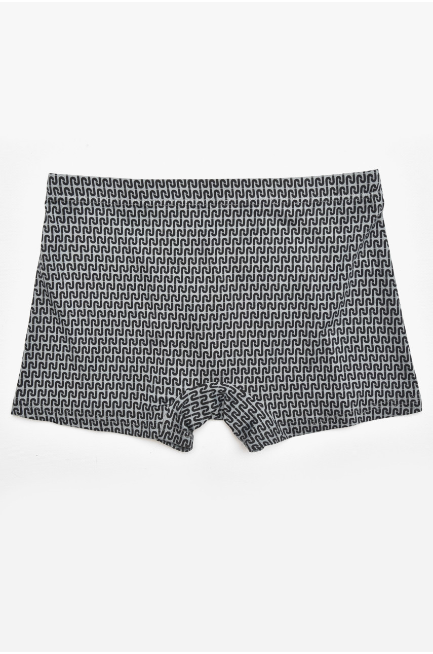 Боксеры мужские серого цвета с принтом W3825 211742