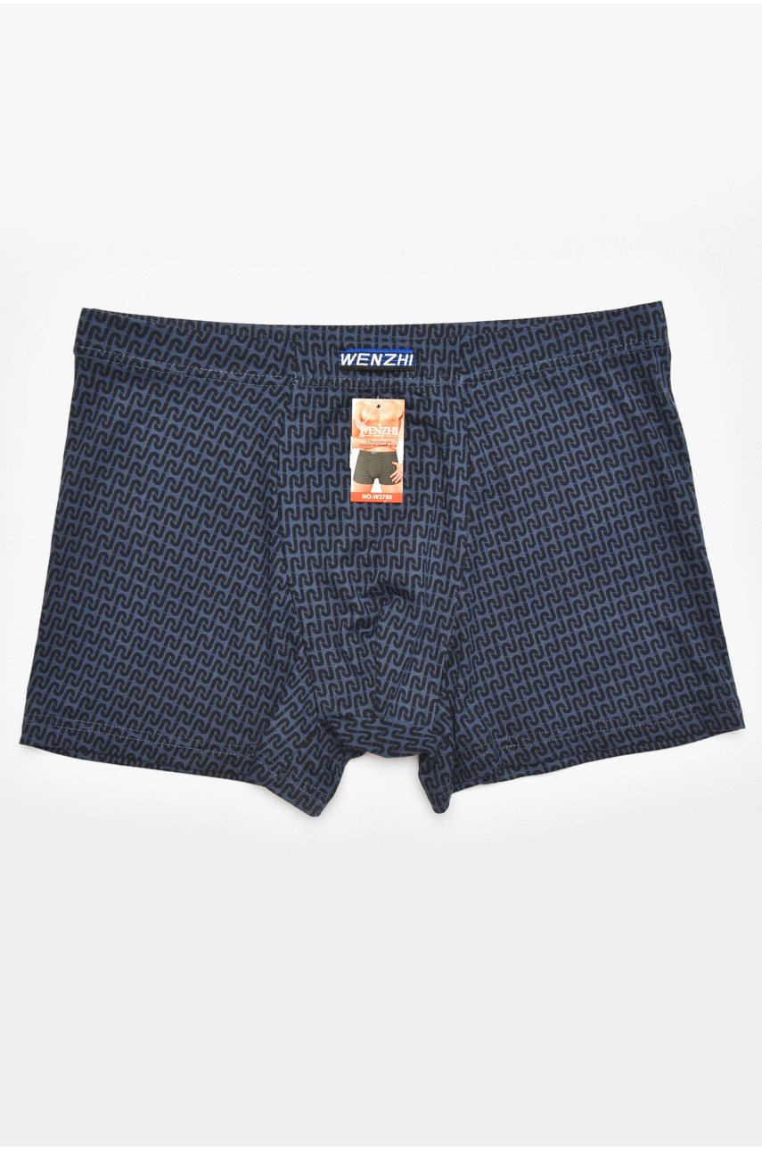 Боксеры мужские тёмно-синего цвета с принтом W3825 211743