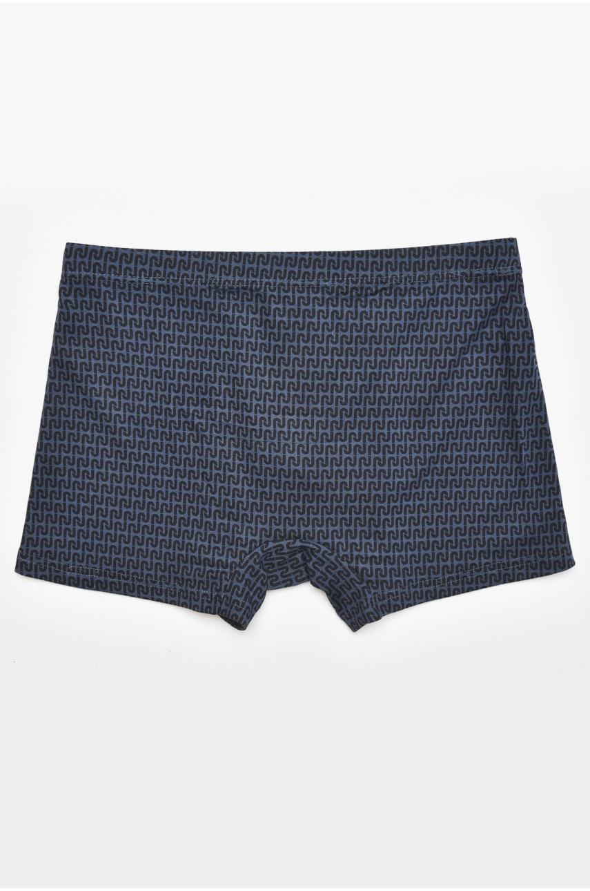 Боксеры мужские тёмно-синего цвета с принтом W3825 211743