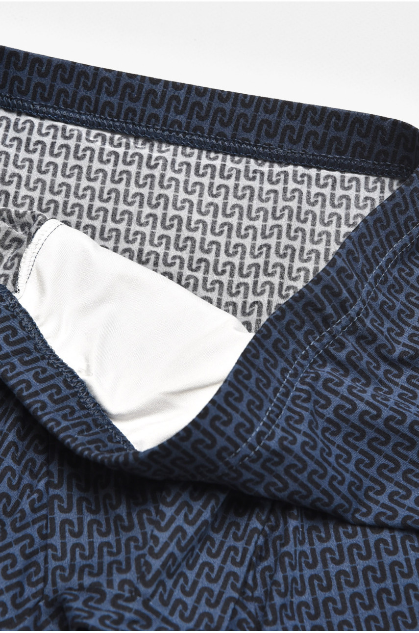 Боксеры мужские тёмно-синего цвета с принтом W3825 211743