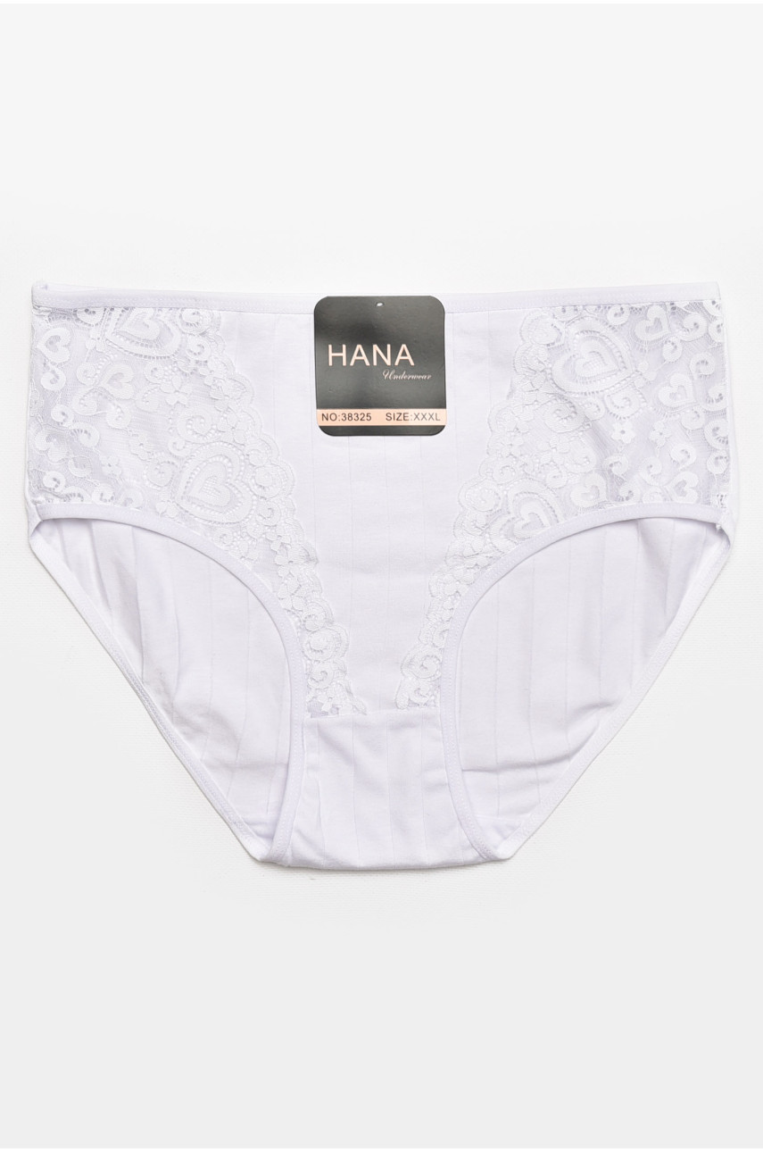 Труси жіночі напівбатальні білого кольору 38325 211745