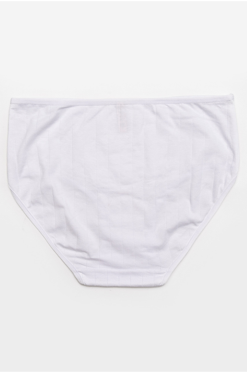 Труси жіночі напівбатальні білого кольору 38325 211745