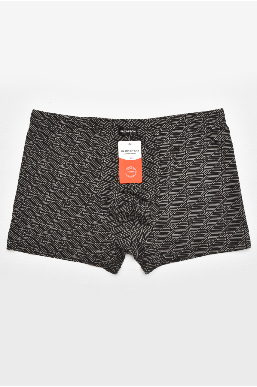 Боксеры мужские черного цвета с принтом 211746