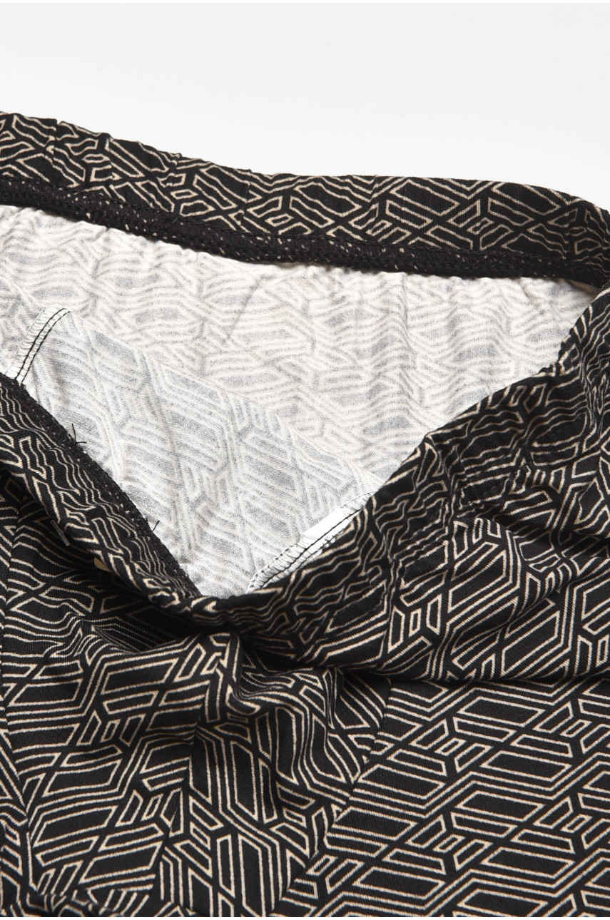 Боксеры мужские черного цвета с принтом 211746