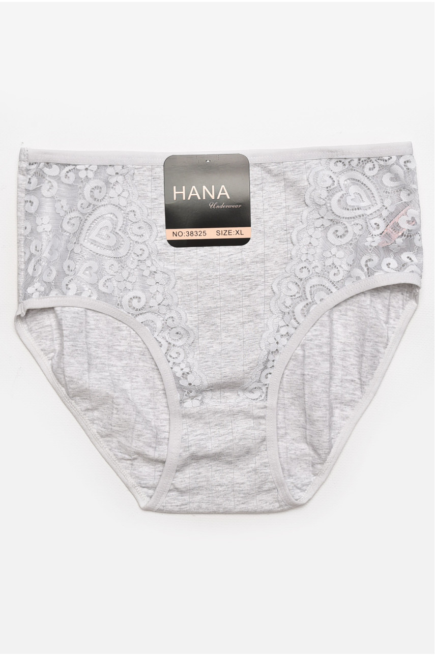 Труси жіночі напівбатальні сірого кольору 38325 211747