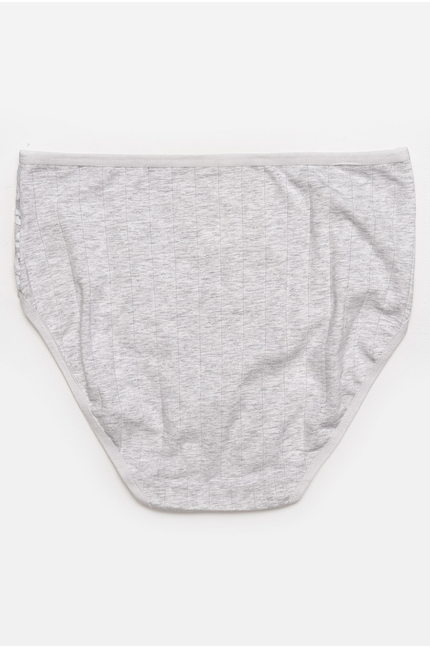 Труси жіночі напівбатальні сірого кольору 38325 211747