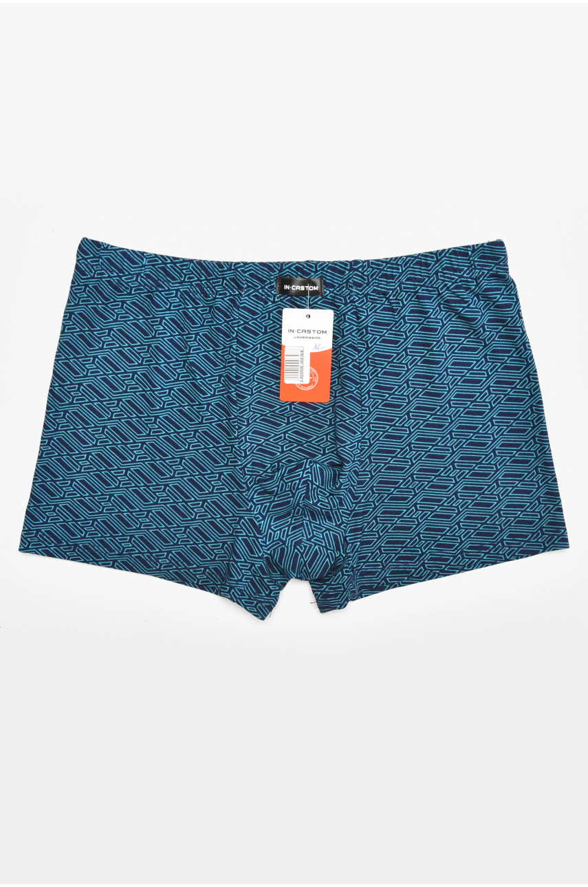 Боксеры мужские тёмно-синего цвета с принтом 211750