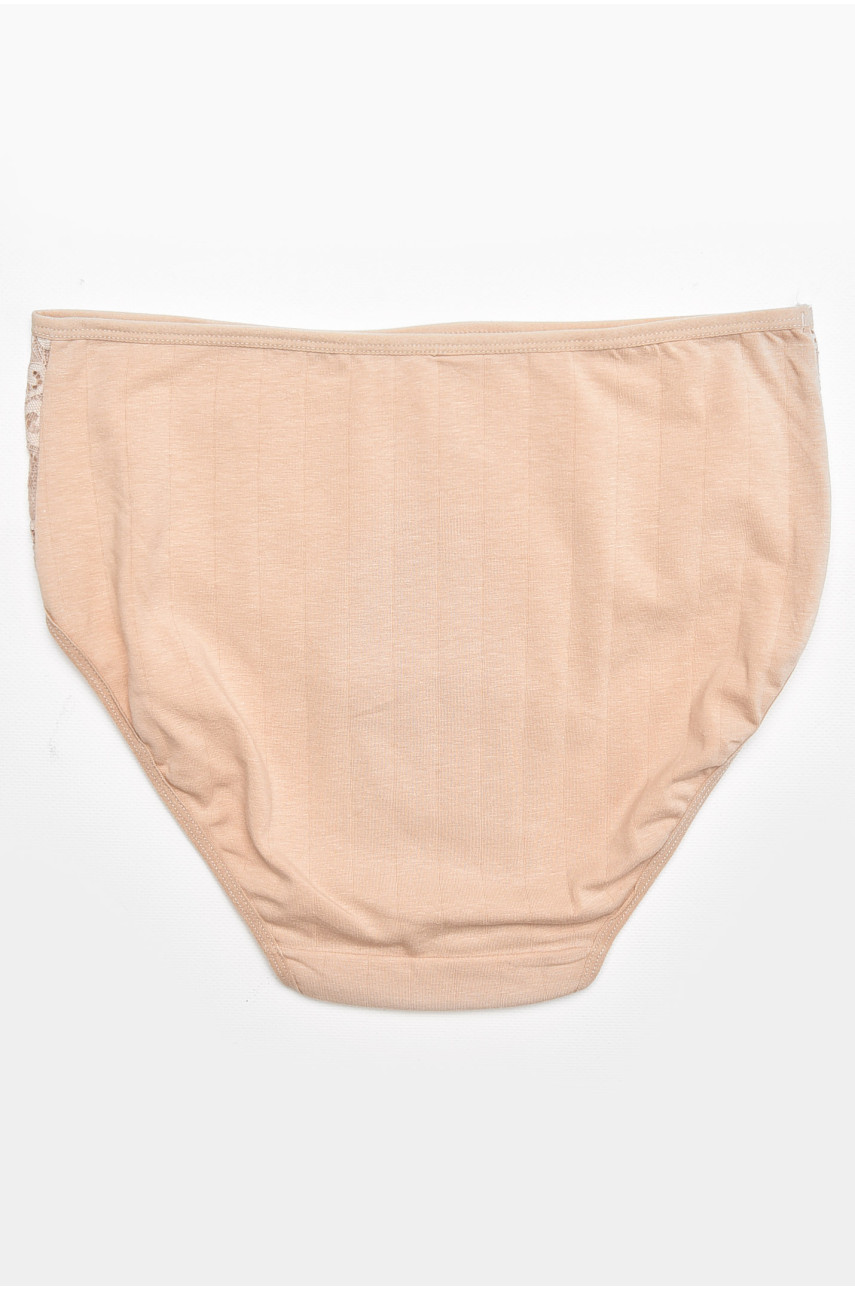 Труси жіночі напівбатальні бежевого кольору 38325 211752