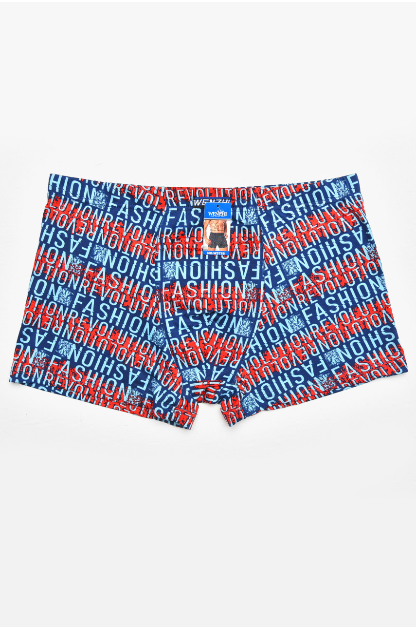 Боксеры мужские синего цвета с принтом W3758 211753