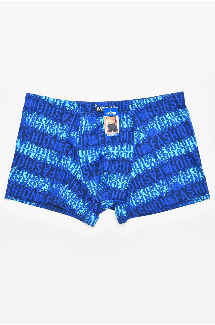 Боксеры мужские тёмно-синего цвета с принтом W3758 211756