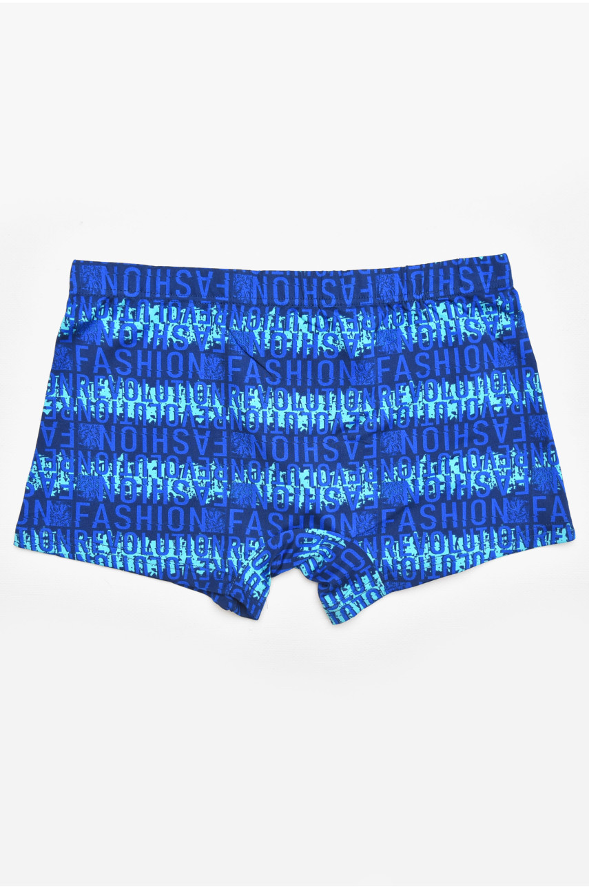 Боксеры мужские тёмно-синего цвета с принтом W3758 211756
