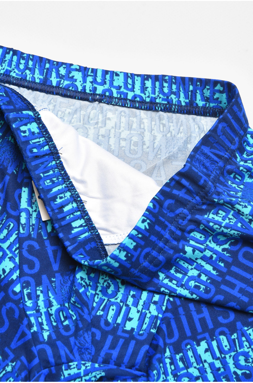 Боксеры мужские тёмно-синего цвета с принтом W3758 211756