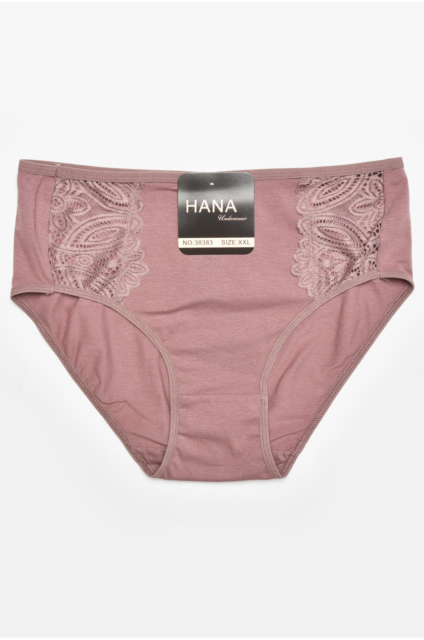 Труси жіночі напівбатальні темно-рожевого кольору 38383 211759