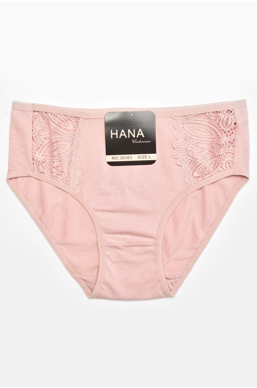 Труси жіночі напівбатальні рожевого кольору 38383 211762