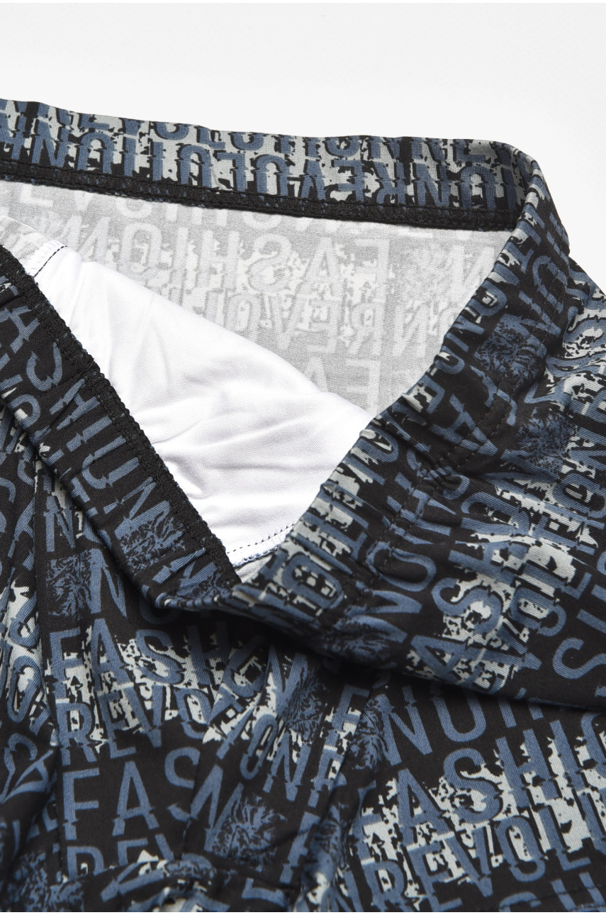 Боксеры мужские черного цвета с принтом W3758 211764