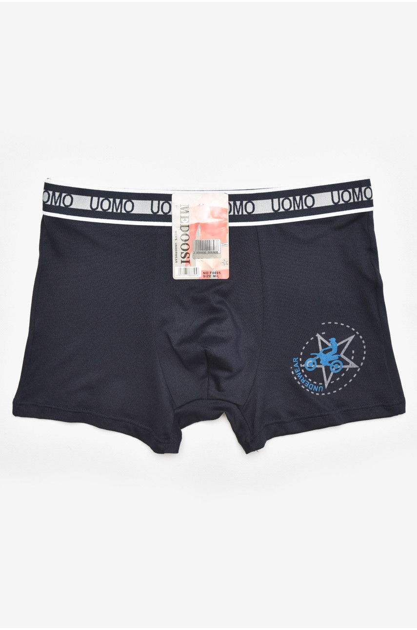 Боксеры мужские тёмно-синего цвета с принтом F0895 211765