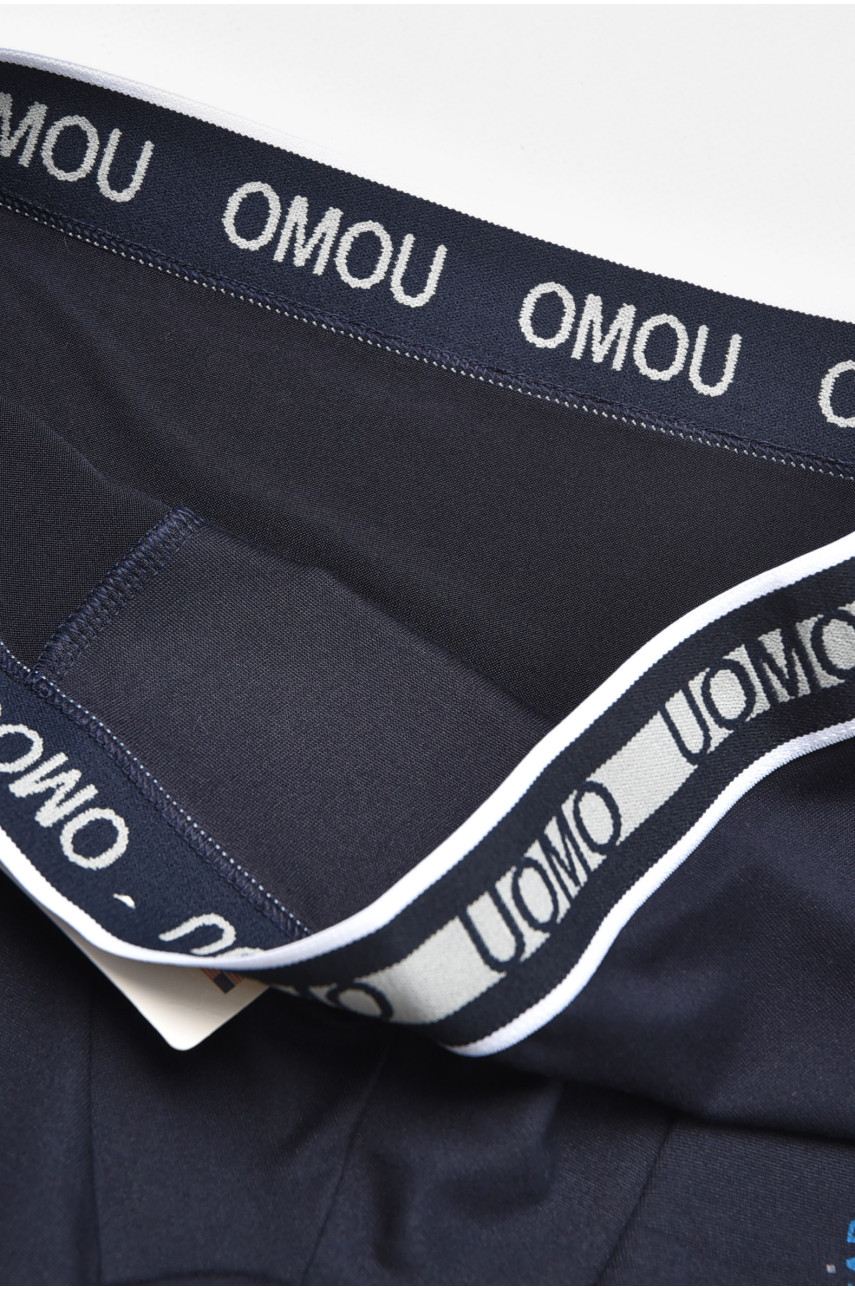 Боксеры мужские тёмно-синего цвета с принтом F0895 211765 Боксеры мужские тёмно-синего цвета с принтом F0895 211765