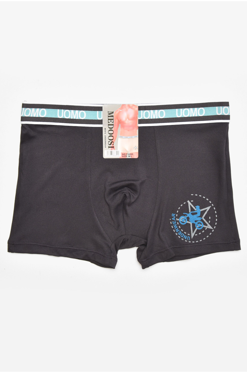 Боксеры мужские тёмно-фиолетового цвета с принтом F0895 211767